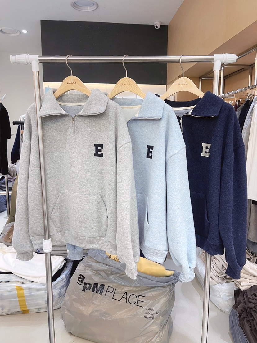 BOUND.A東大門㊣直郵女士新款休閑推薦25秋冬人氣職業衛衣BOUND.A衛衣圖色3左三色