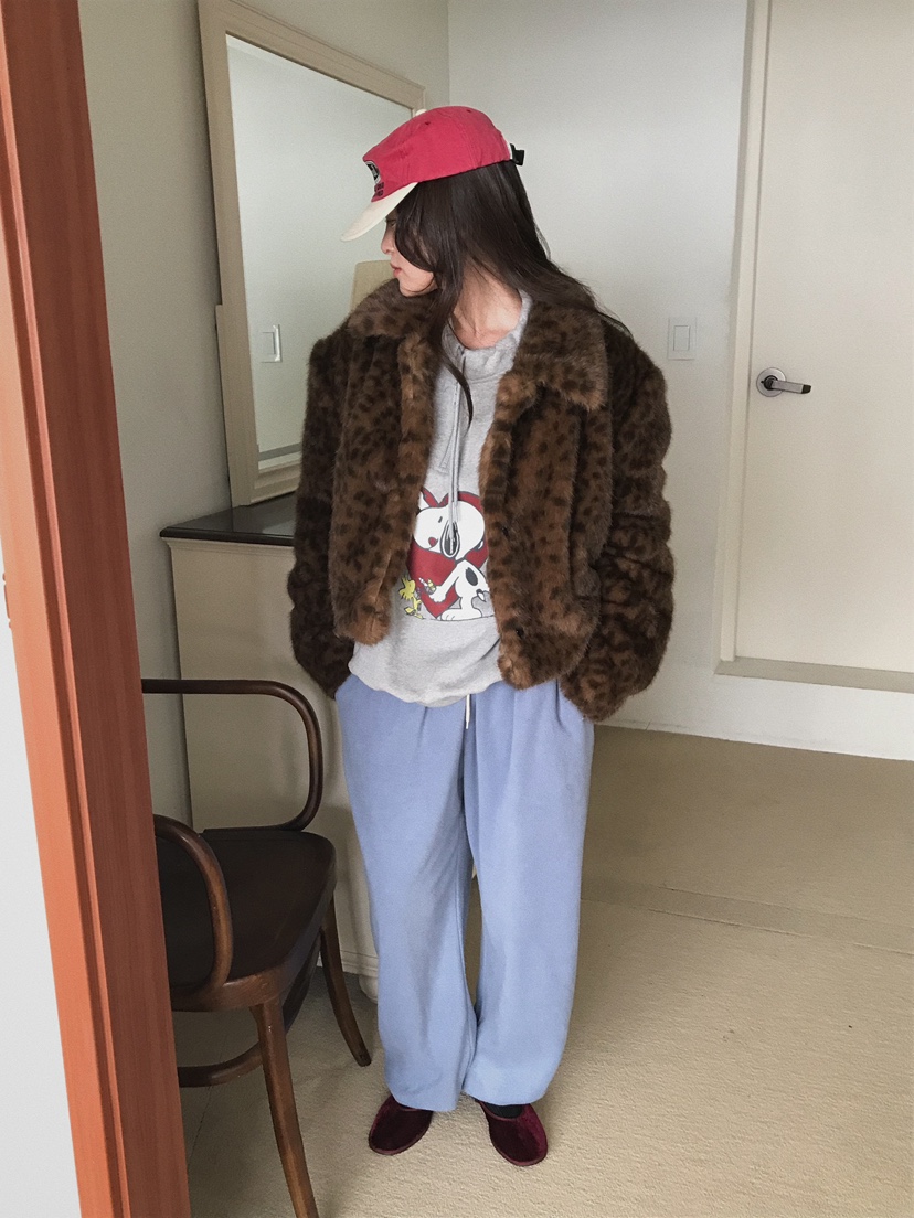 CAMEL-P韓國代購㊣女士新品真品休閑褲抓絨Came_l 家休閑褲