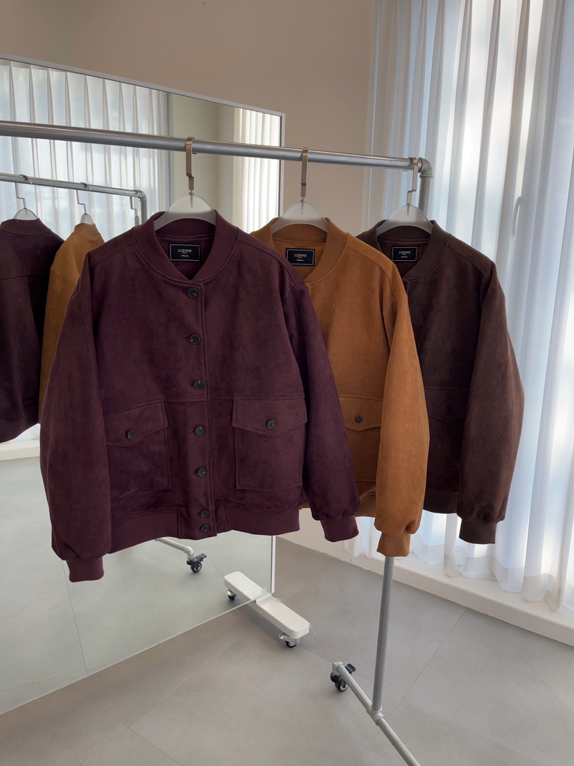 J CRANE-A韓國直郵㊣女士新品熱賣休閑25秋冬職業夾克麂皮J CRANE夾克