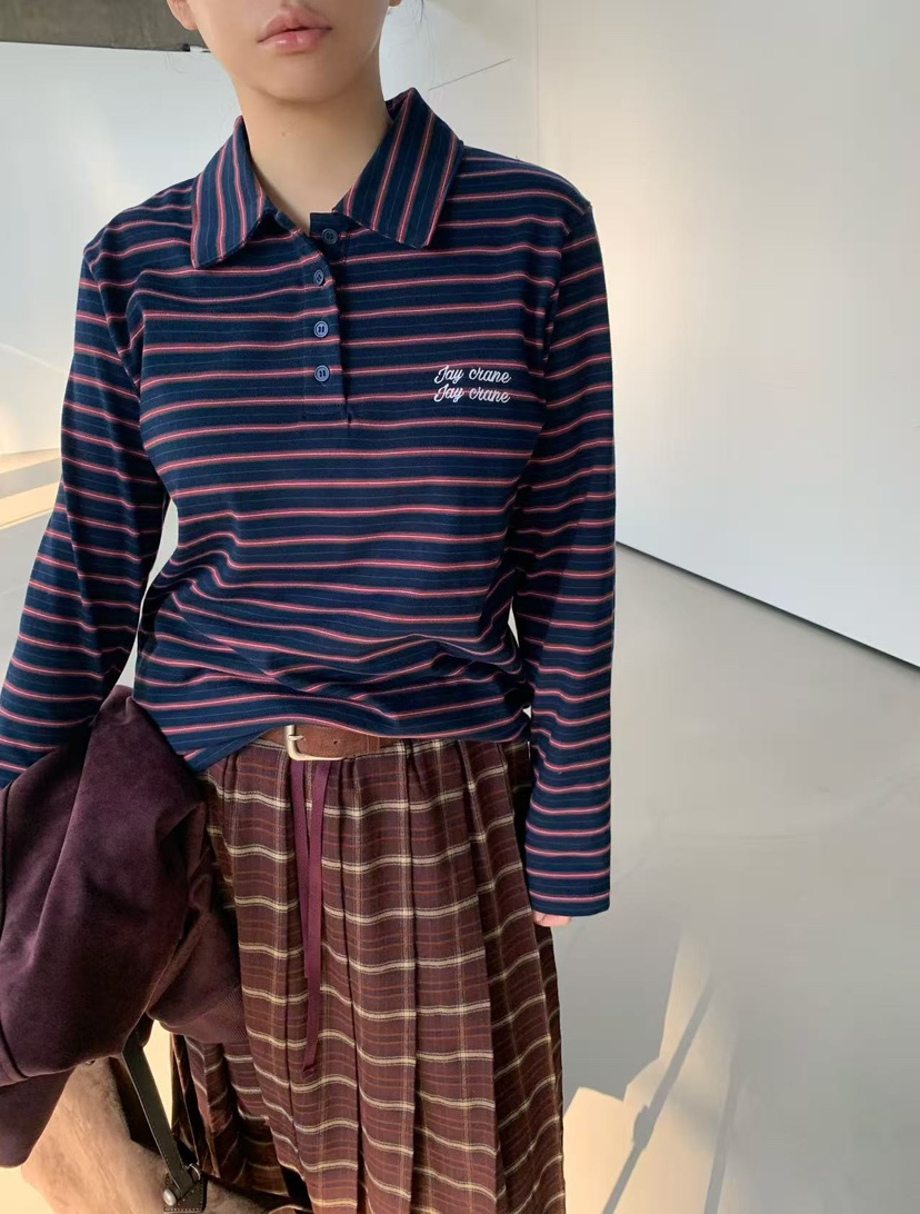 J CRANE-A東大門㊣代購女士新品推薦熱賣休閑人氣長袖T恤J CRANE長袖T恤