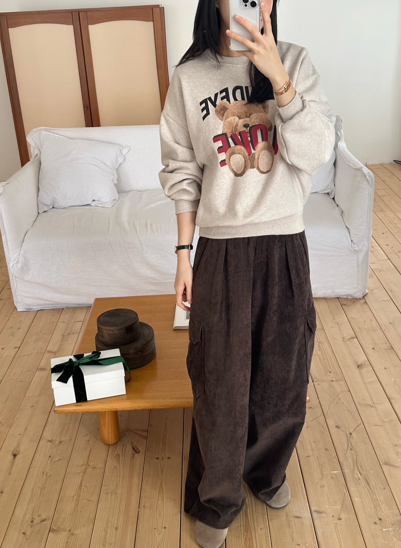 LE VASE東大門㊣直郵女裝新款真品推薦熱賣25秋冬時尚衛衣LE VASE衛衣