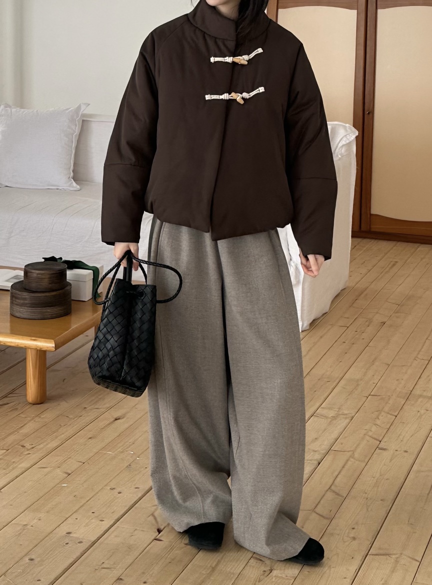 LE VASE東大門㊣代購女裝新品推薦真品熱賣休閑職業短款棉服LE VASE短款棉服