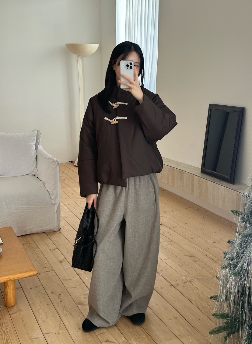 LE VASE東大門㊣代購女裝新品推薦真品熱賣休閑職業短款棉服LE VASE短款棉服