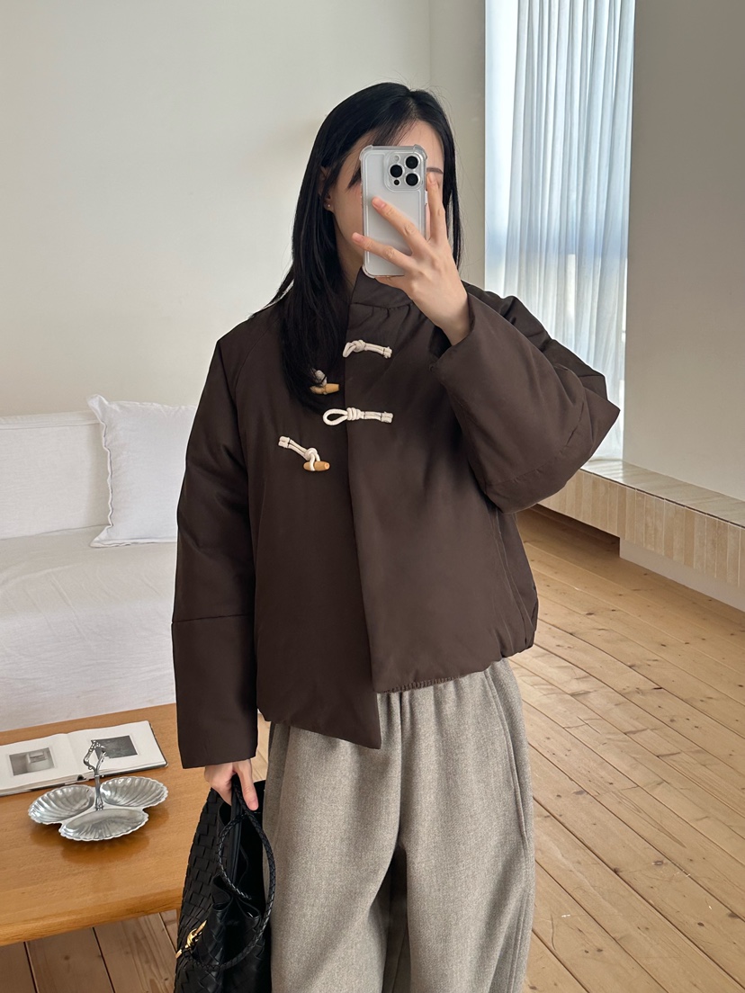 LE VASE東大門㊣代購女裝新品推薦真品熱賣休閑職業短款棉服LE VASE短款棉服