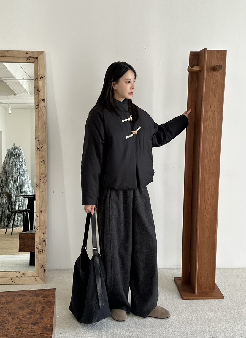 LE VASE東大門㊣代購女裝新品推薦真品熱賣休閑職業短款棉服LE VASE短款棉服