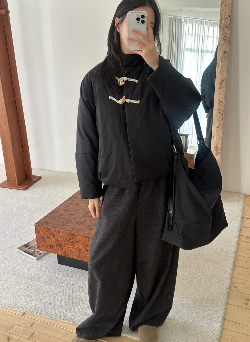 LE VASE東大門㊣代購女裝新品推薦真品熱賣休閑職業短款棉服LE VASE短款棉服