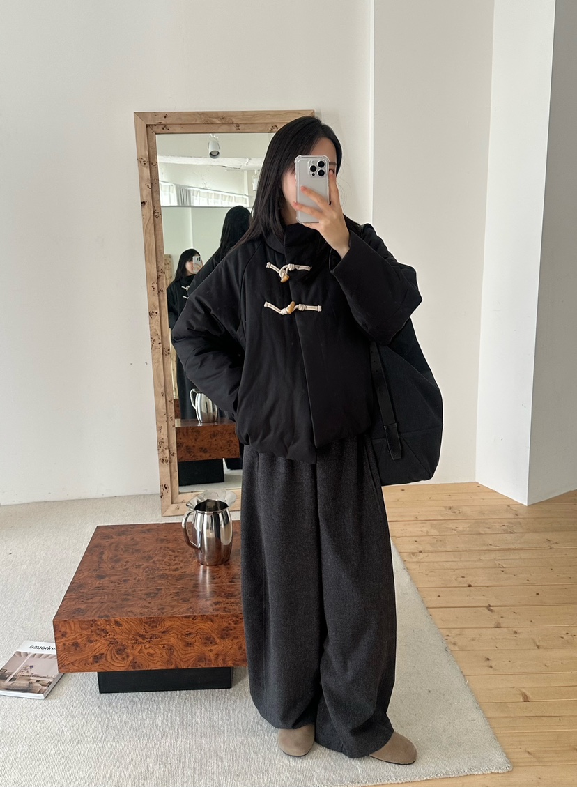 LE VASE東大門㊣代購女裝新品推薦真品熱賣休閑職業短款棉服LE VASE短款棉服