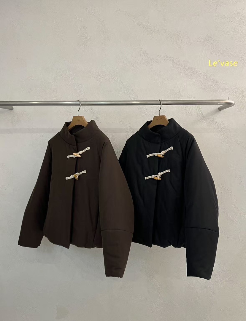 LE VASE東大門㊣代購女裝新品推薦真品熱賣休閑職業短款棉服LE VASE短款棉服