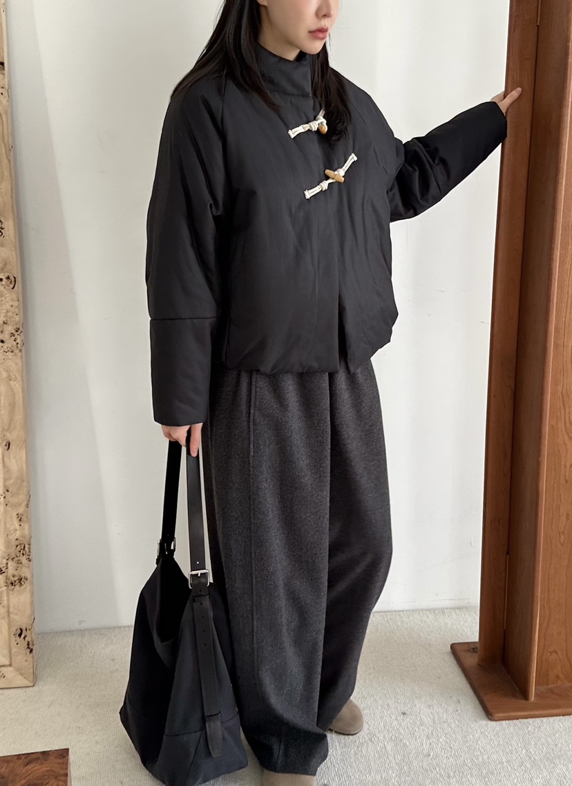 LE VASE東大門㊣代購女裝新品推薦真品熱賣休閑職業短款棉服LE VASE短款棉服圖色2