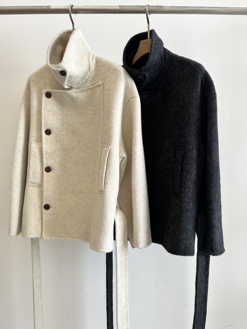 DARAK東大門㊣直郵女裝新品休閑真品推薦時尚短款大衣含腰帶DARAK短款大衣