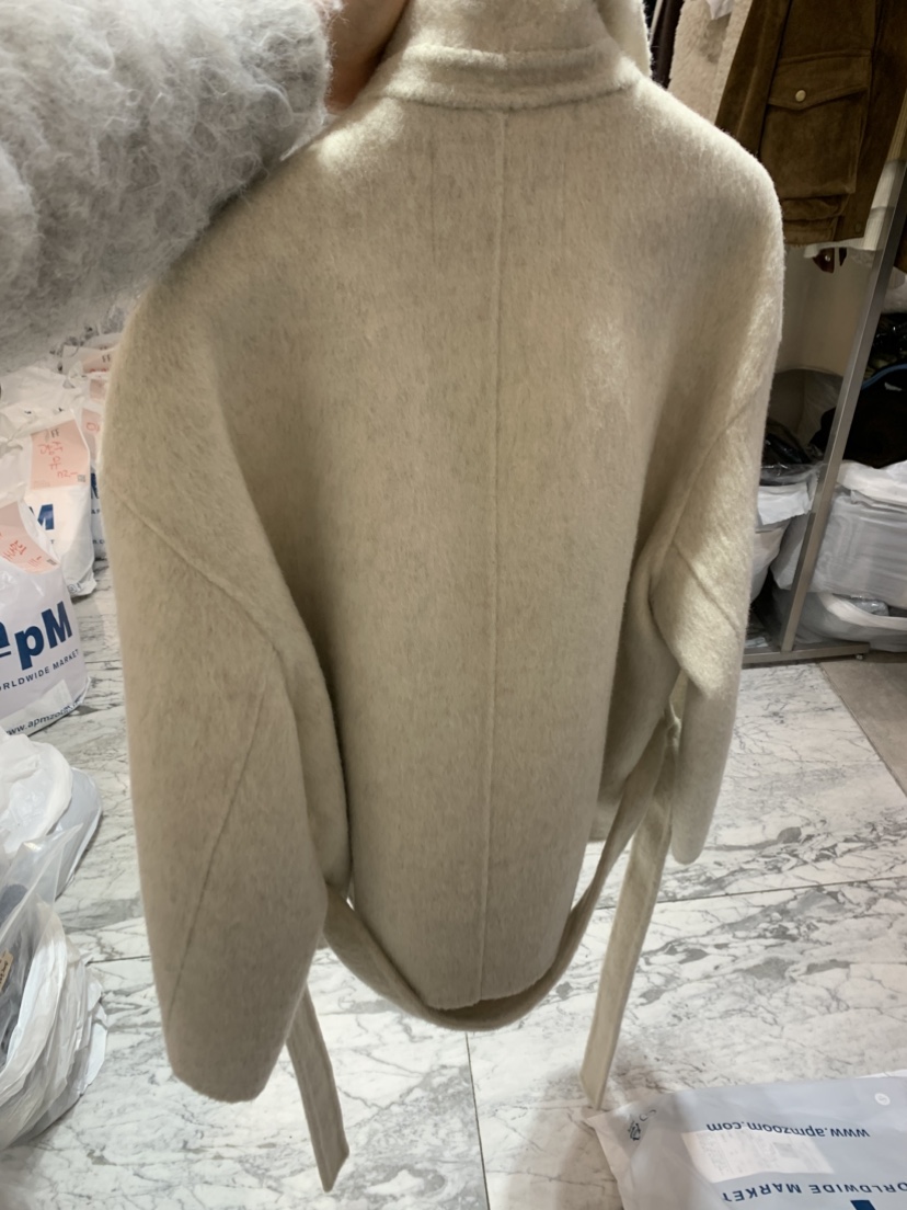 DARAK東大門㊣直郵女裝新品休閑真品推薦時尚短款大衣含腰帶DARAK短款大衣