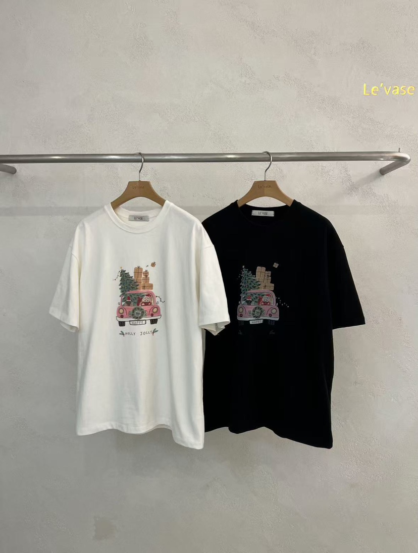 LE VASE韓國代購㊣女裝新品職業休閑真品人氣推薦時尚熱賣T恤LE VASET恤