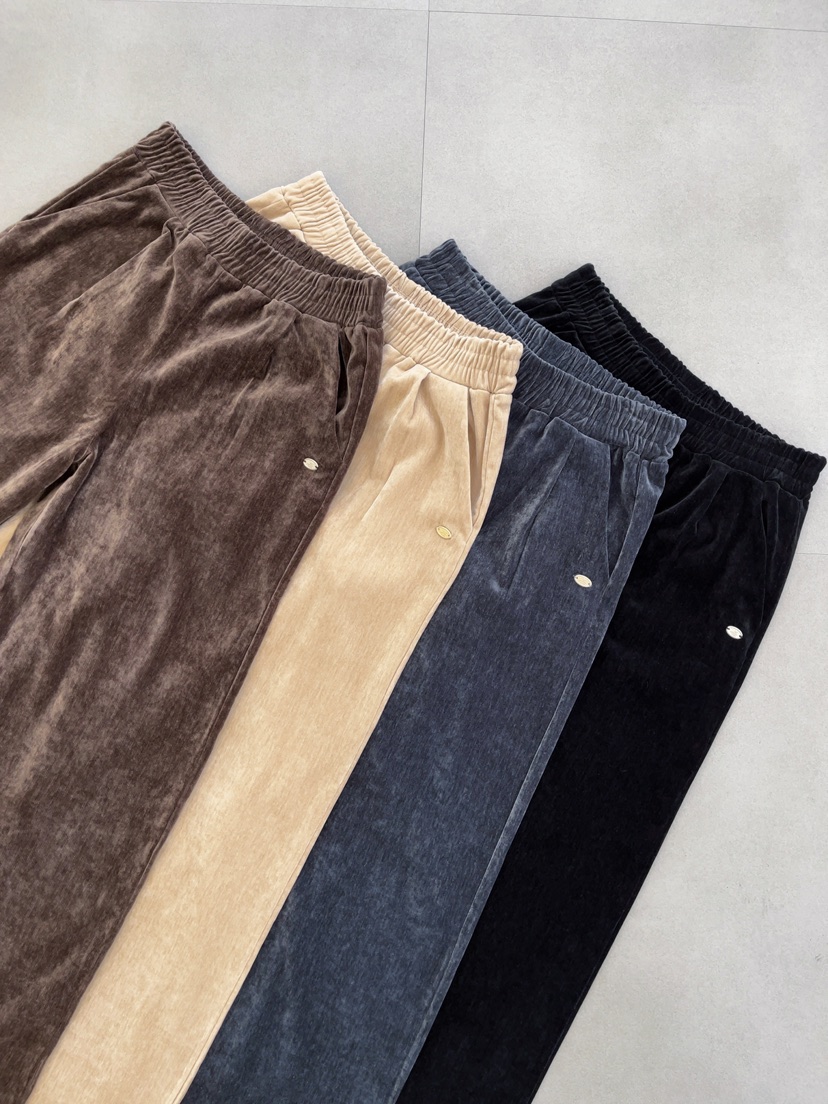 J CRANE-A東大門㊣代購女裝新品人氣休閑真品休閑褲天鵝絨J CRANE休閑褲