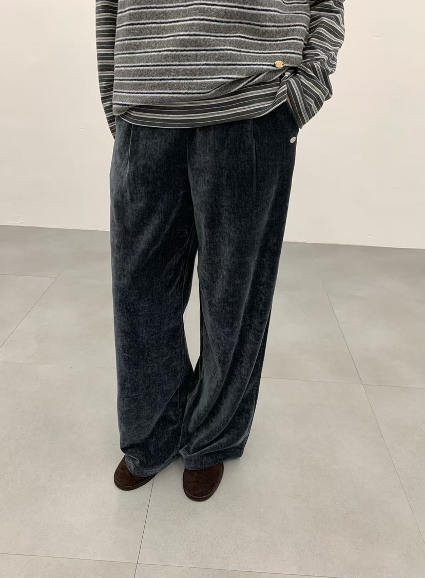 J CRANE-A東大門㊣代購女裝新品人氣休閑真品休閑褲天鵝絨J CRANE休閑褲