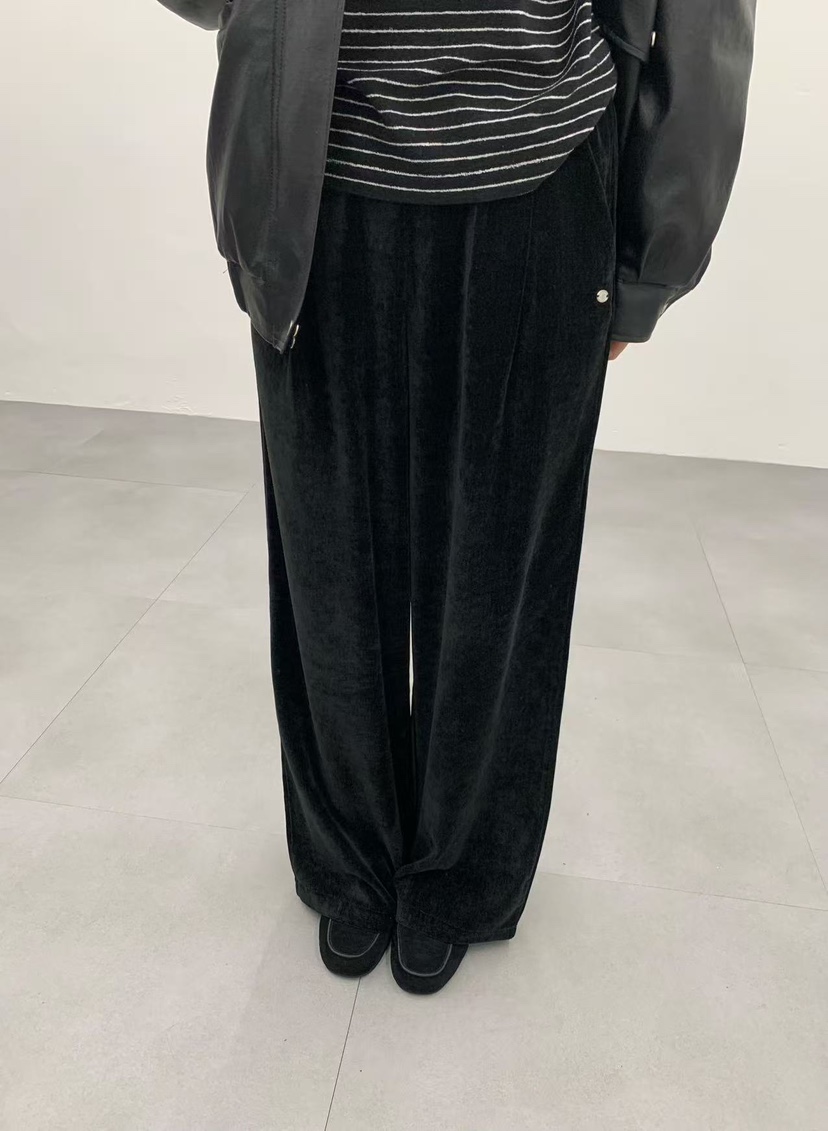 J CRANE-A東大門㊣代購女裝新品人氣休閑真品休閑褲天鵝絨J CRANE休閑褲