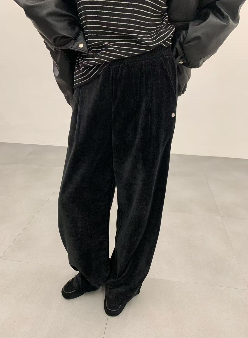 J CRANE-A東大門㊣代購女裝新品人氣休閑真品休閑褲天鵝絨J CRANE休閑褲