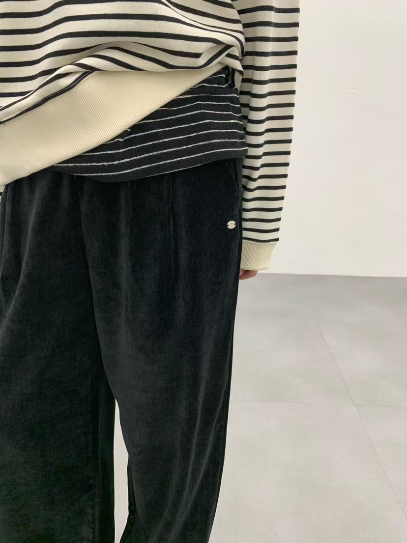 J CRANE-A東大門㊣代購女裝新品人氣休閑真品休閑褲天鵝絨J CRANE休閑褲