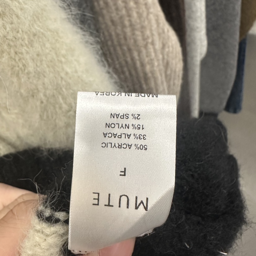 MUTE-P東大門㊣實拍女裝新款推薦25秋冬熱賣休閑時尚職業毛衣MUTE毛衣