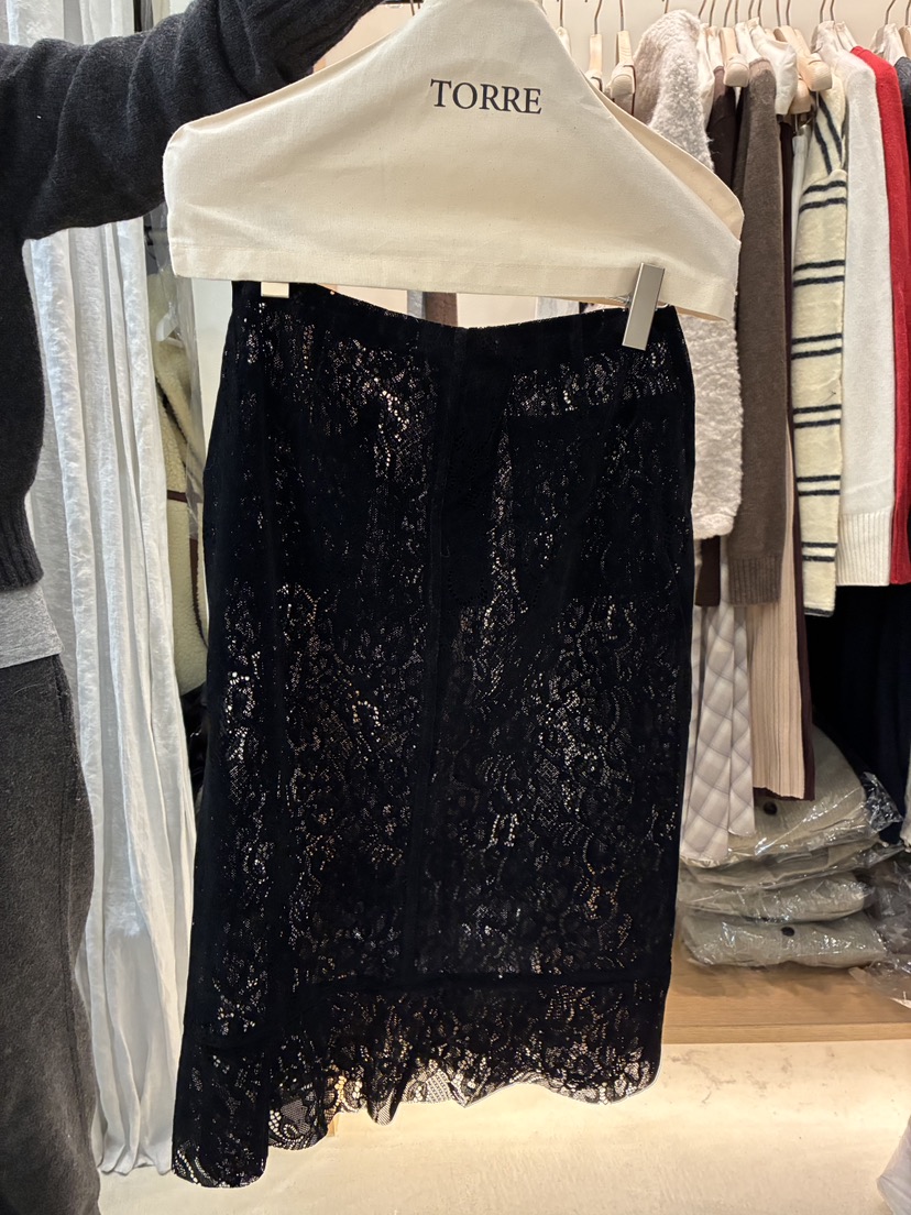TORRE韓國代購㊣女裝新款真品時尚25秋冬熱賣半身裙中短裙打折TORRE半身裙/中短裙圖色2