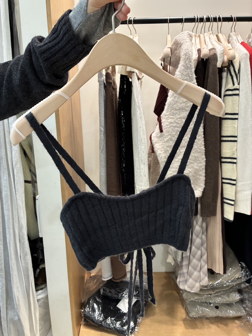 TORRE韓國直郵㊣女士新品休閑25秋冬真品時尚熱賣吊帶背心打折TORRE吊帶/背心圖色1