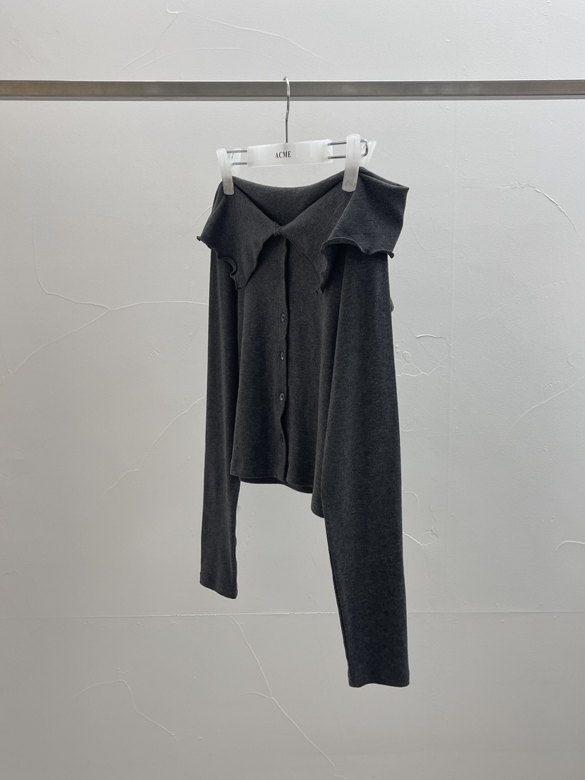 ACME韓國代購㊣女士新款職業熱賣推薦人氣25秋冬真品針織衫ACME針織衫圖色2墨色