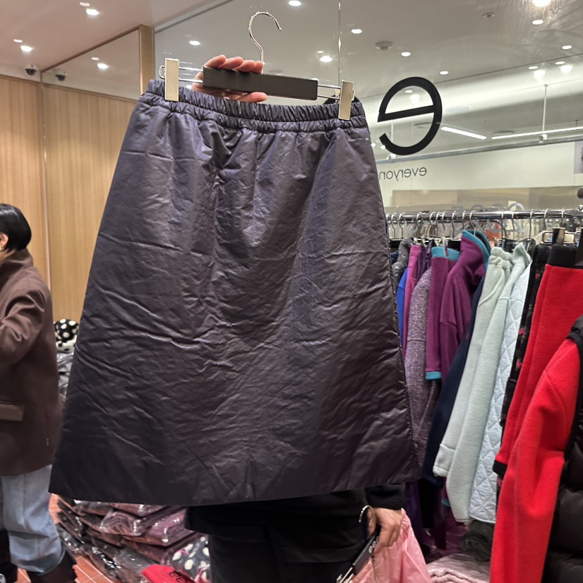 E/E/E韓國代購㊣女士新品休閑時尚真品人氣半身裙中短裙棉E/E/E半身裙/中短裙