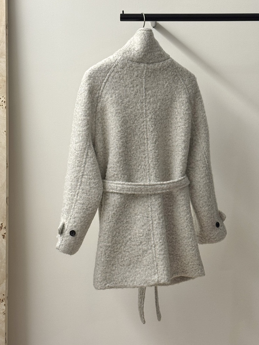 LONG PEAK韓國代購㊣女士新款熱賣推薦人氣中長款大衣含腰帶LONG PEAK中長款大衣