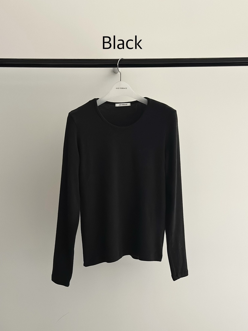 ANDTERRACE東大門㊣代購女裝新款真品熱賣時尚推薦25秋冬長袖T恤ANDTERRACE長袖T恤圖色5