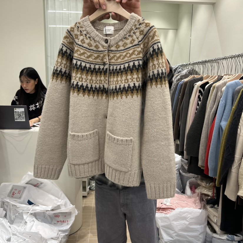 AMY GRACE東大門㊣實拍女士新款25秋冬人氣推薦真品熱賣毛衣AMY GRACE毛衣圖色1