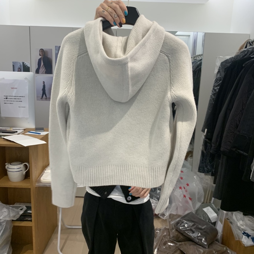 THE STARDUST韓國代購㊣女士新品時尚職業真品毛衣連帽針織衫THE STARDUST毛衣