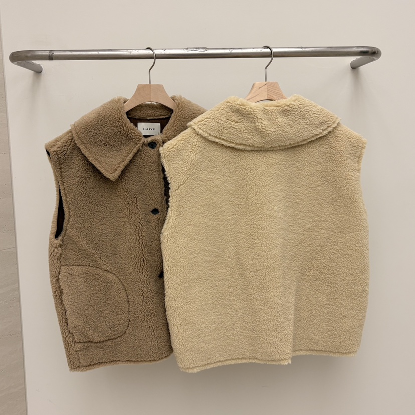 LAIVE東大門㊣直郵女裝新品熱賣時尚休閑真品25秋冬人氣馬甲LAIVE馬甲