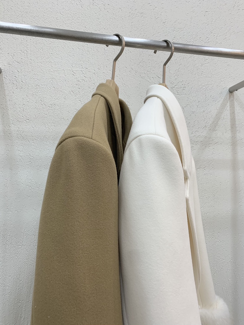 LIGHT AND SALT東大門㊣直郵女士新款休閑中長款大衣超長夾棉LIGHT AND SALT中長款大衣