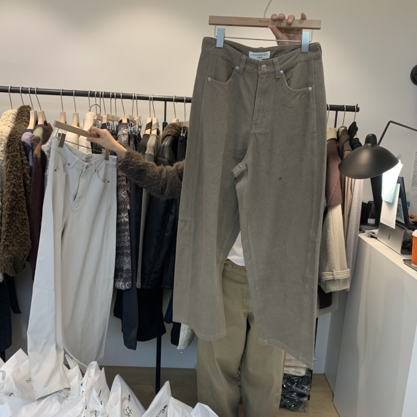 OUVIR韓國代購㊣女裝新款職業休閑時尚真品人氣推薦25秋冬休閑褲O.V.R/OUVIR休閑褲圖色2