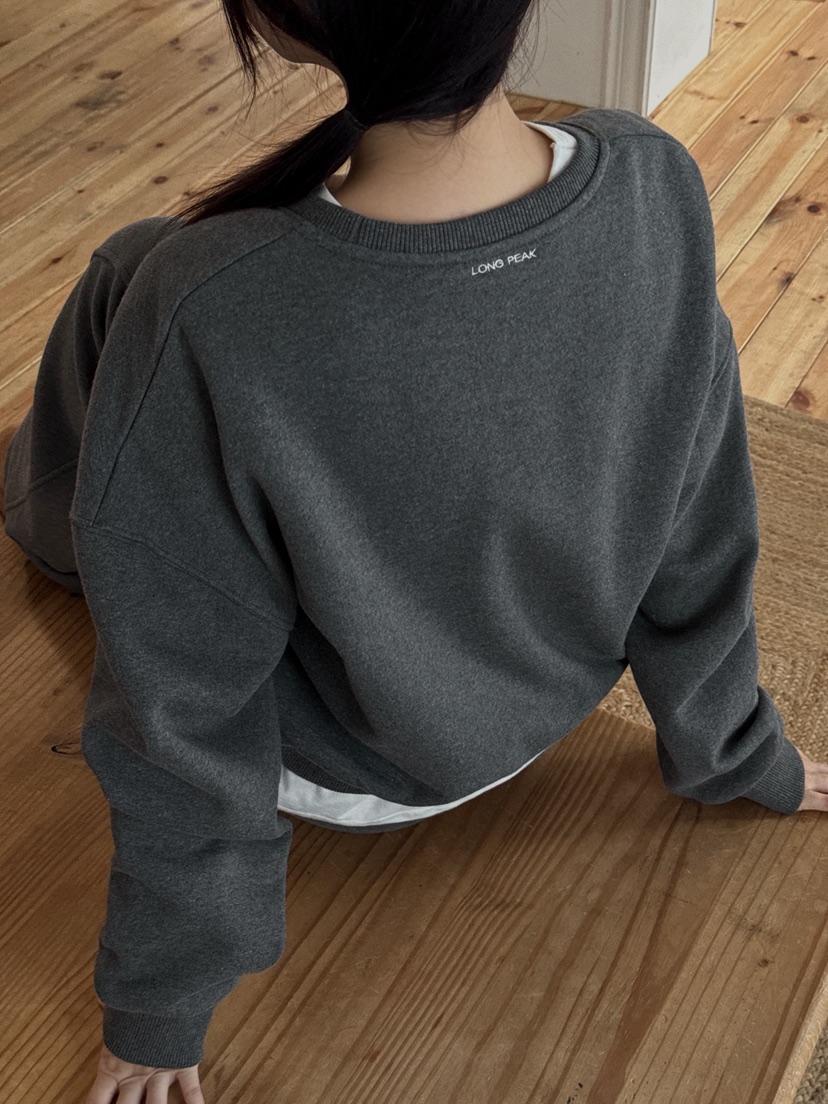 LONG PEAK韓國代購㊣女士新款時尚休閑真品人氣職業衛衣加絨LONG PEAK衛衣