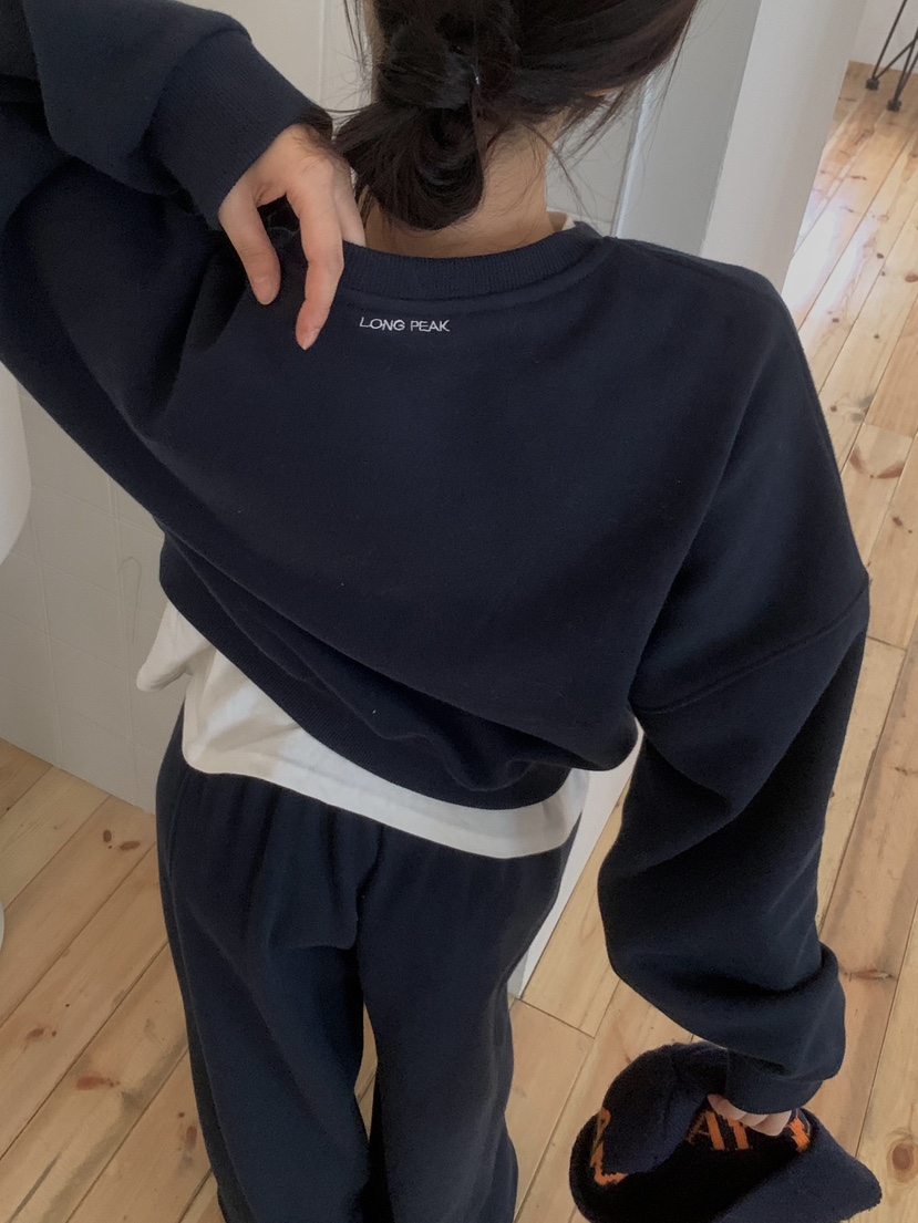 LONG PEAK韓國代購㊣女士新款時尚休閑真品人氣職業衛衣加絨LONG PEAK衛衣