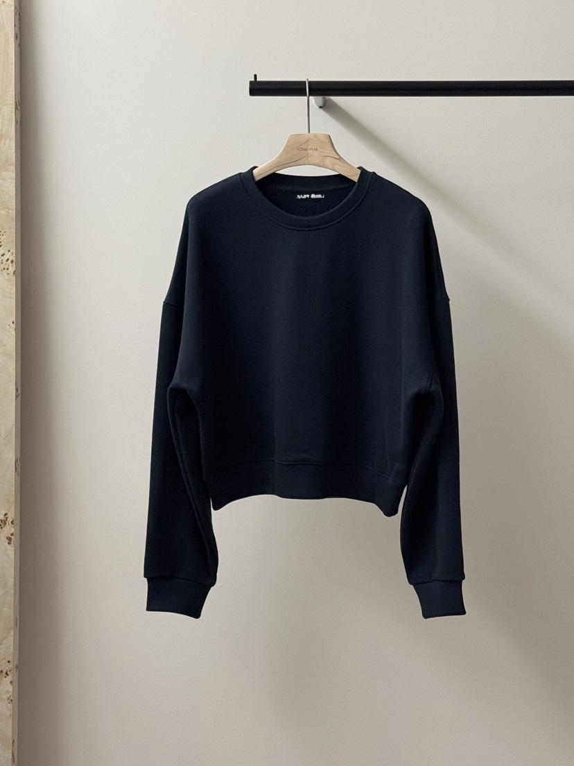 LONG PEAK韓國代購㊣女士新款時尚休閑真品人氣職業衛衣加絨LONG PEAK衛衣圖色2深藍色