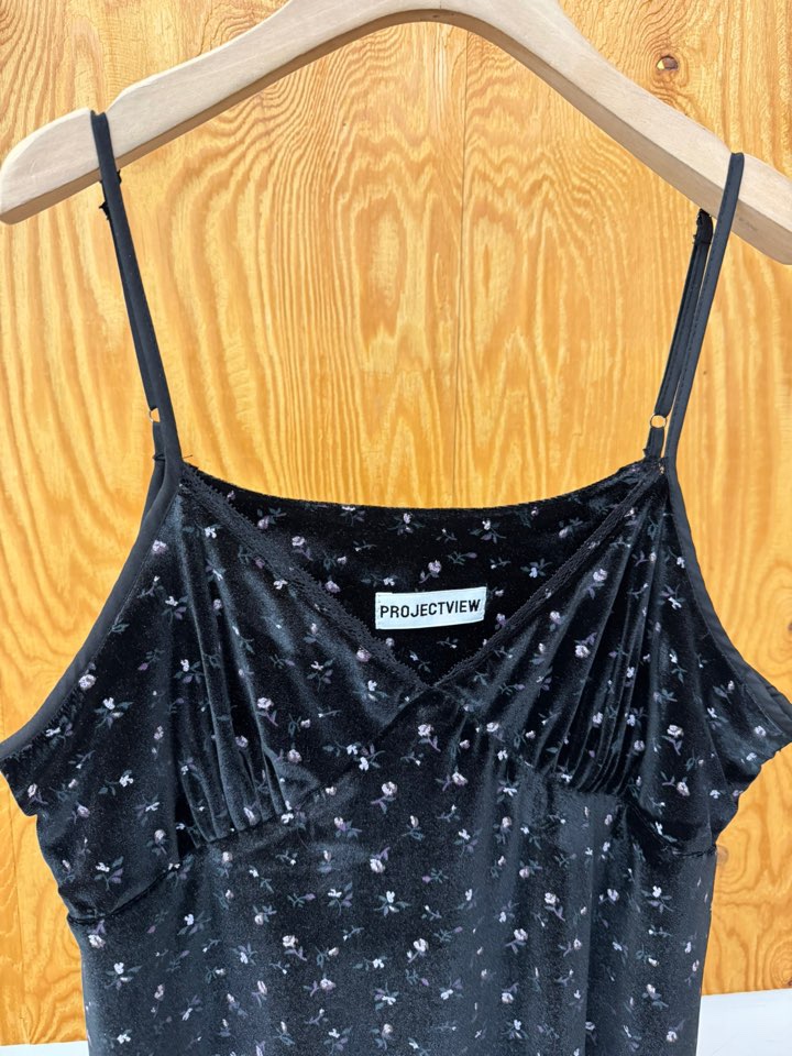 PROJECTVIEW東大門㊣代購女裝新品時尚職業連衣裙天鵝絨蕾絲PROJECTVIEW連衣裙