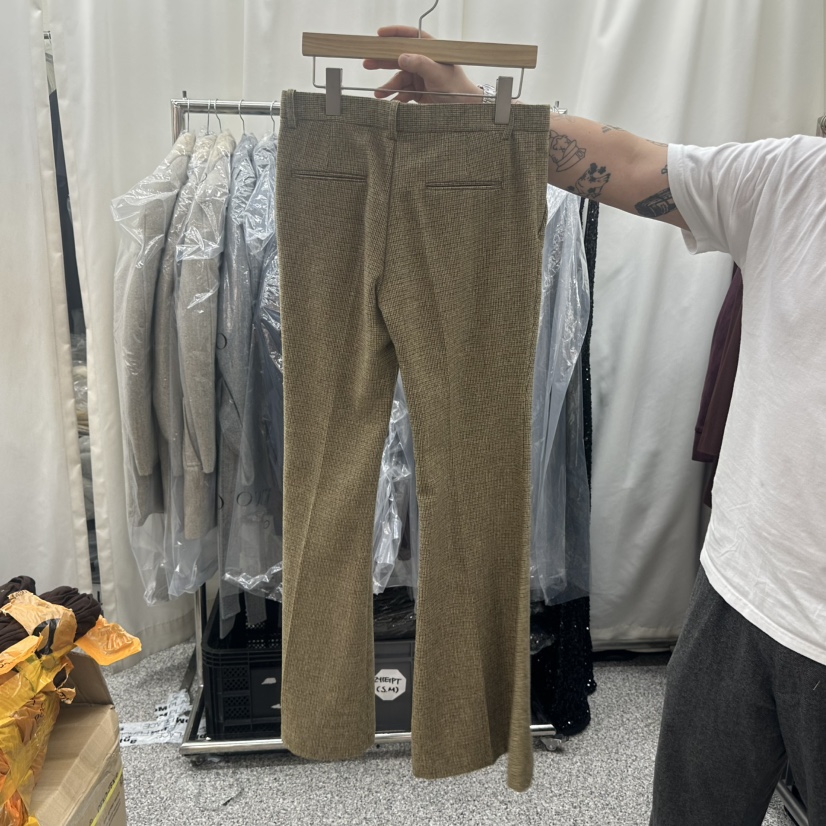 ONEBYTWO韓國代購㊣女士新款25秋冬人氣時尚真品休閑褲喇叭ONE BY TWO休閑褲