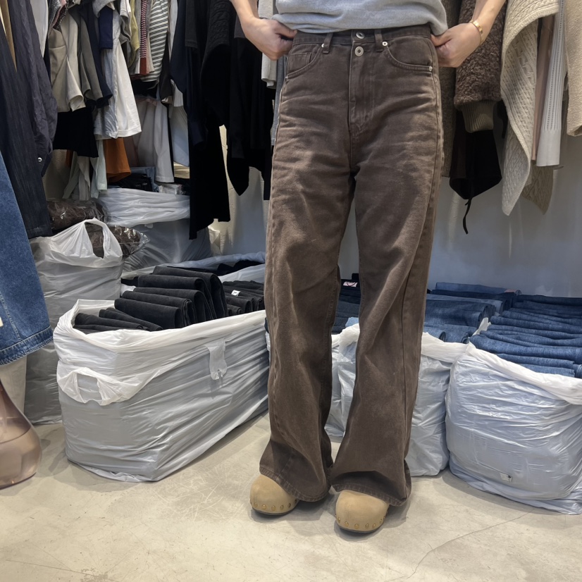 RIAH東大門㊣直郵女士新款25秋冬休閑推薦職業真品人氣牛仔褲RIAH牛仔褲圖色1