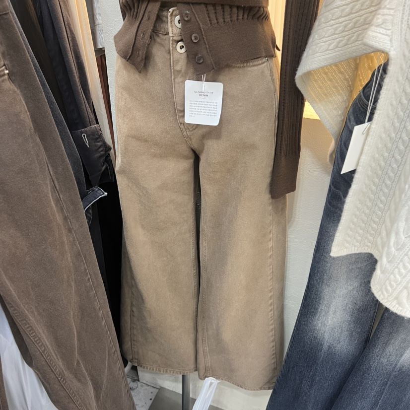 RIAH東大門㊣直郵女士新款25秋冬休閑推薦職業真品人氣牛仔褲RIAH牛仔褲圖色2