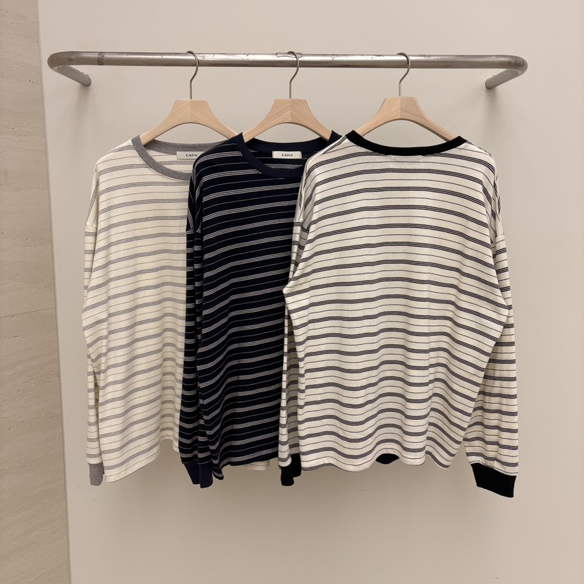 LAIVE東大門㊣實拍女裝新款人氣推薦25秋冬時尚熱賣長袖T恤LAIVE長袖T恤