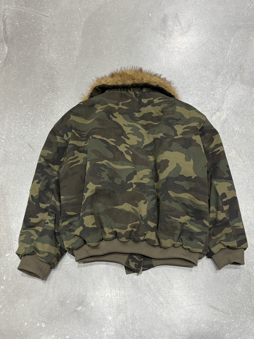 OKIE韓國代購㊣女裝新品人氣時尚25秋冬休閑推薦夾克毛皮迷彩OKIE夾克