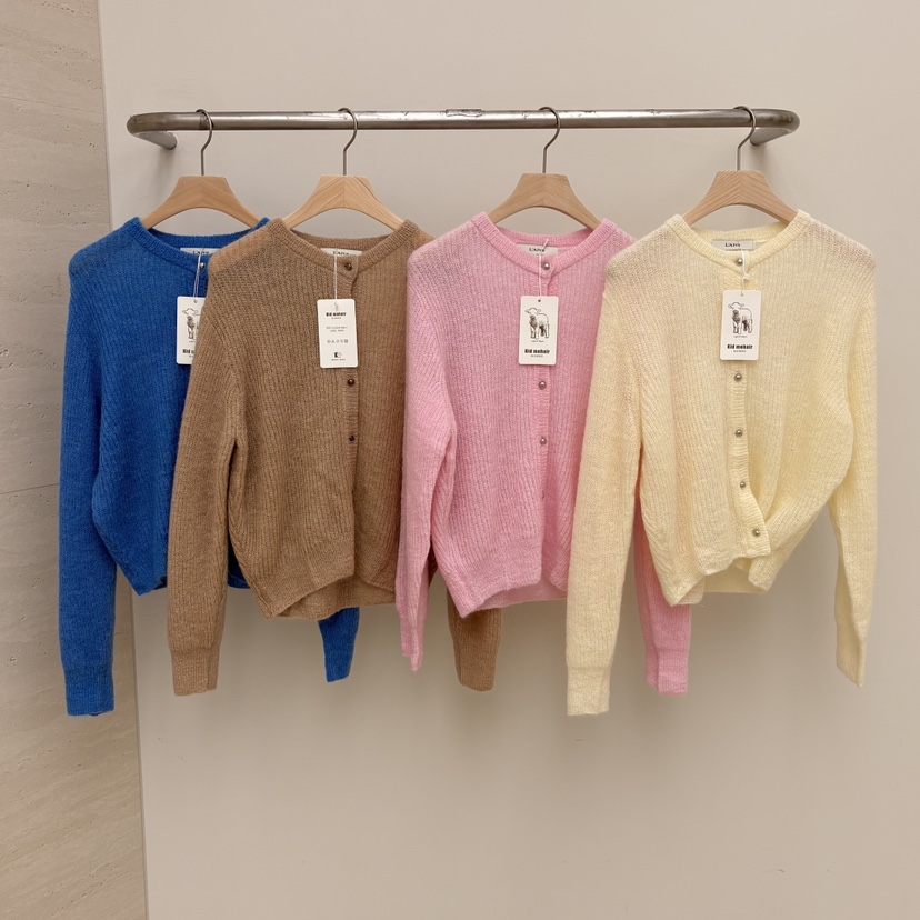 LAIVE東大門㊣實拍女裝新品職業時尚休閑熱賣真品針織衫馬海毛LAIVE針織衫