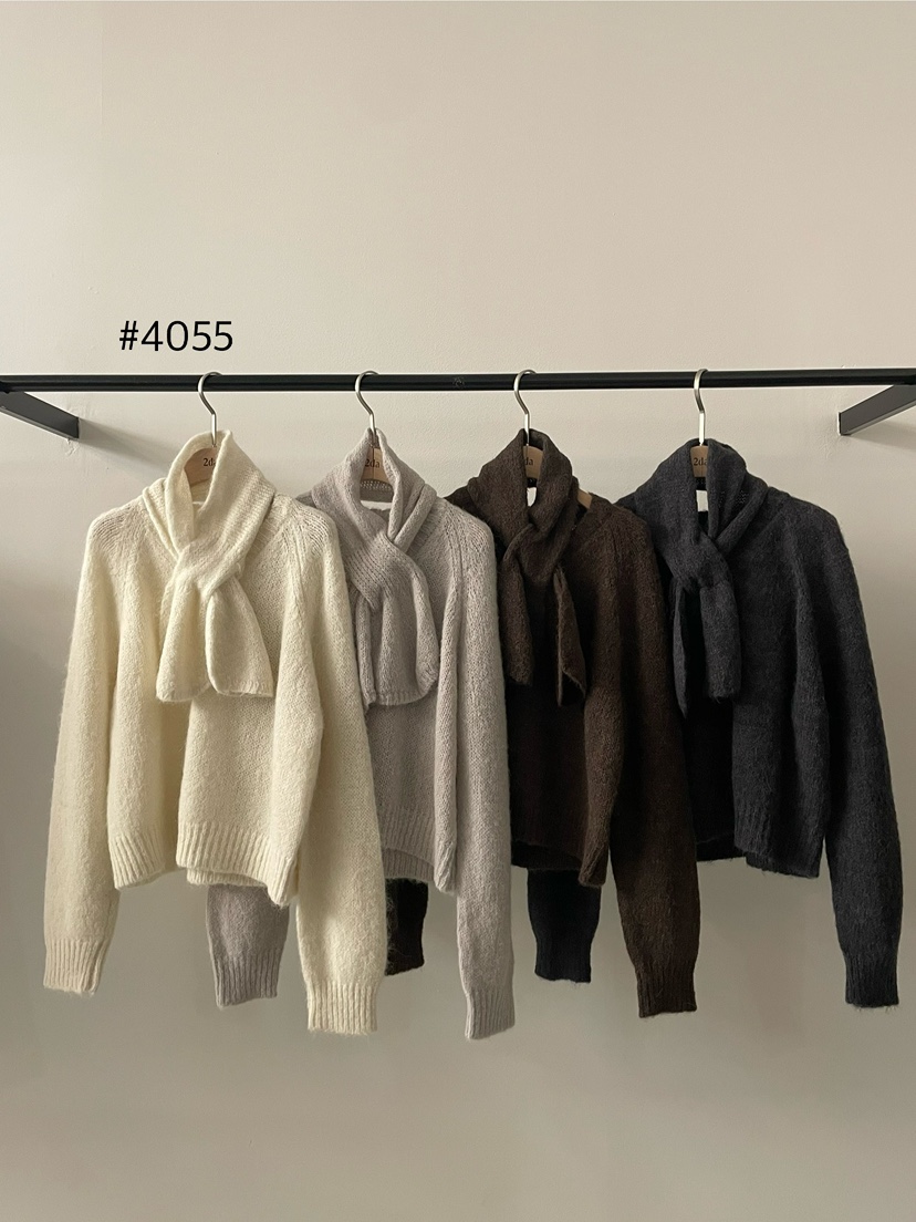 2DA/DARIMI-P韓國代購㊣女裝新款真品休閑套裝含圍巾兩件套2DA/DARIMI-P套裝