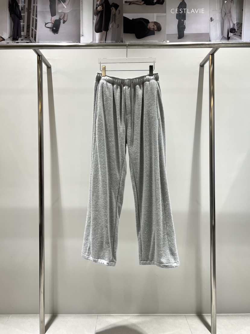 CESTLAVIE韓國直郵㊣女士新款休閑25秋冬熱賣推薦休閑褲羊毛CESTLAVIE休閑褲圖色2