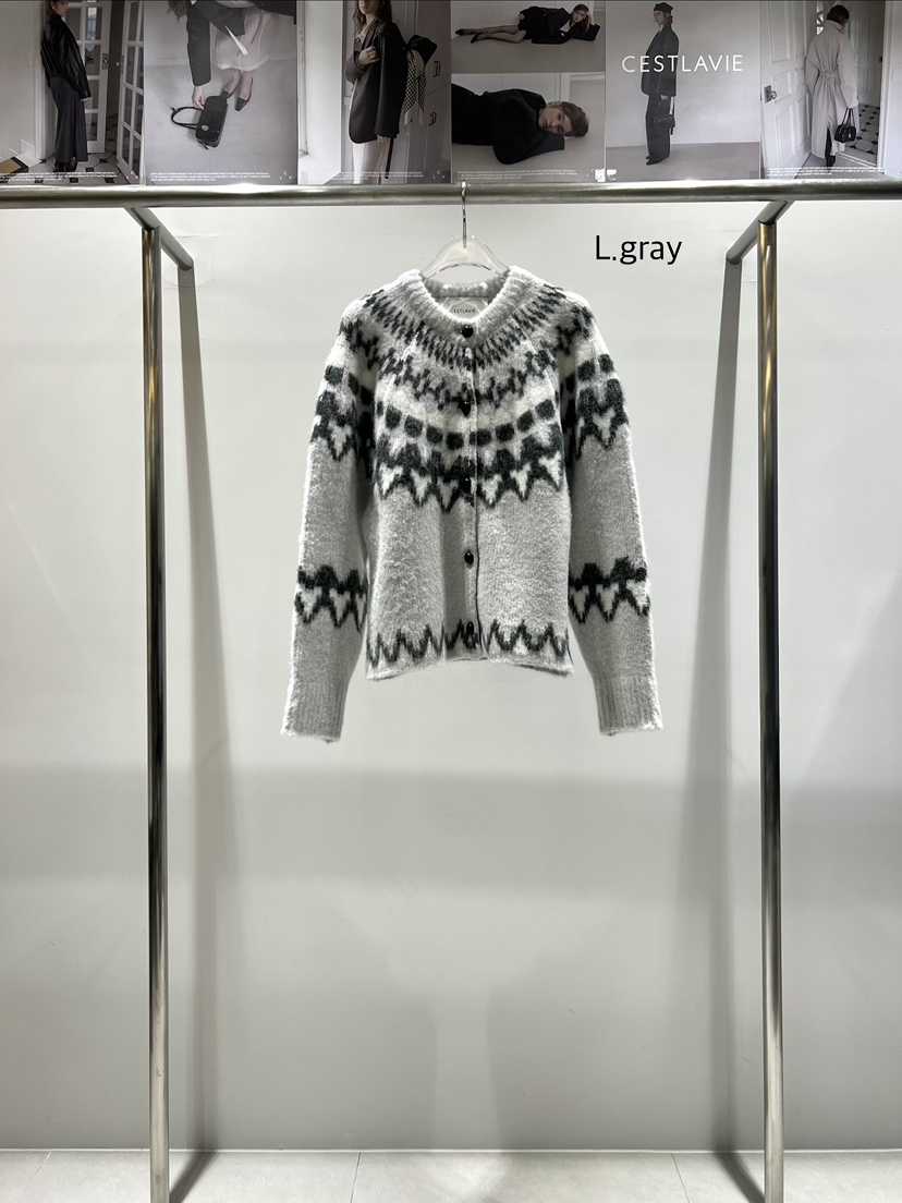 CESTLAVIE韓國直郵㊣女裝新款熱賣休閑25秋冬時尚針織衫開衫CESTLAVIE針織衫圖色3