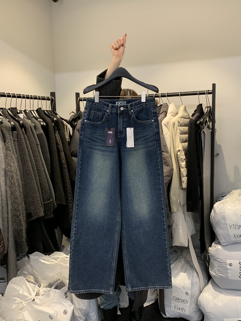 FORTH東大門㊣實拍女士新款人氣推薦25秋冬休閑熱賣職業牛仔褲FORTH牛仔褲圖色1