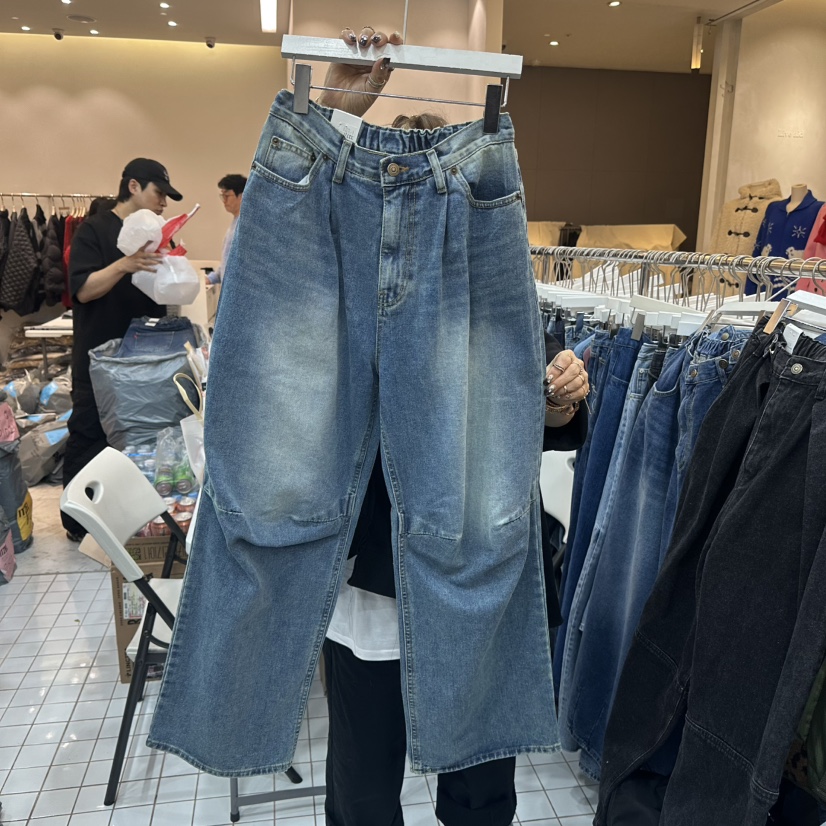 ITZEL韓國直郵㊣女裝新品真品時尚休閑職業25秋冬人氣牛仔褲ITZEL牛仔褲圖色1