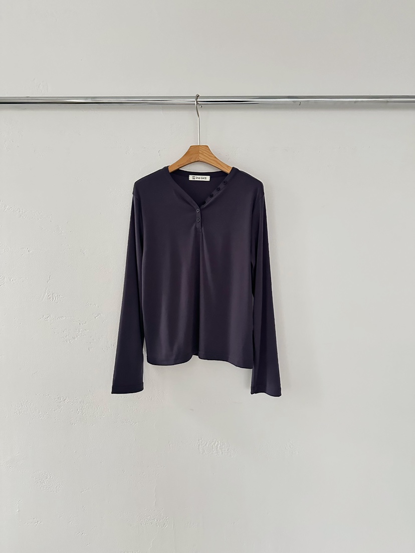 2ND GATE韓國直郵㊣女裝新款人氣時尚真品休閑25秋冬長袖T恤2ND GATE長袖T恤圖色3墨色