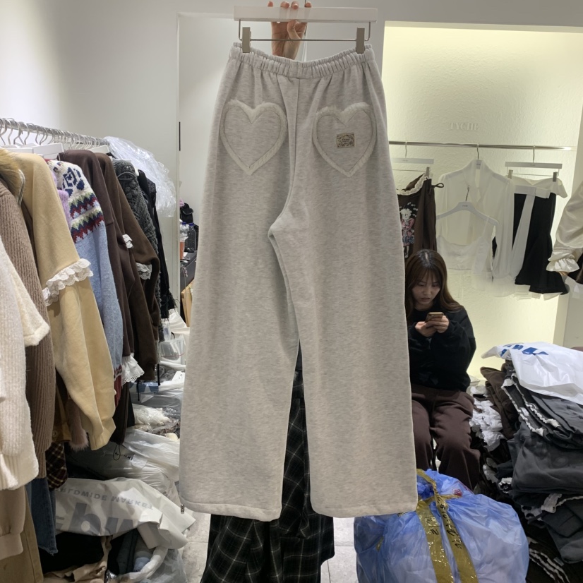 TYCHE東大門㊣代購女裝新品真品休閑熱賣25秋冬休閑褲口袋加絨TYCHE休閑褲